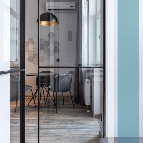 Custom Hinged Glass Partitions For Large Living Areas preview